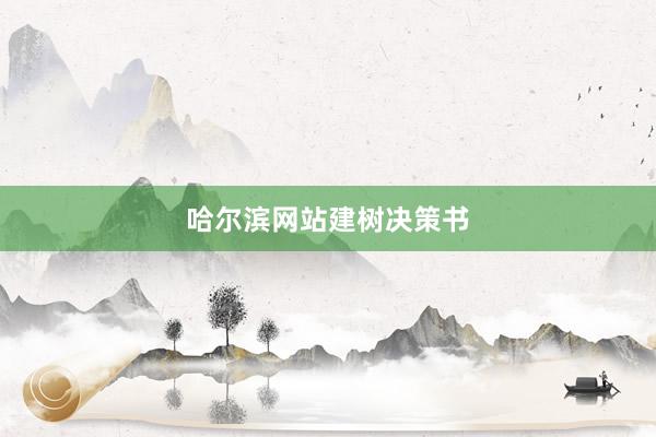 哈尔滨网站建树决策书